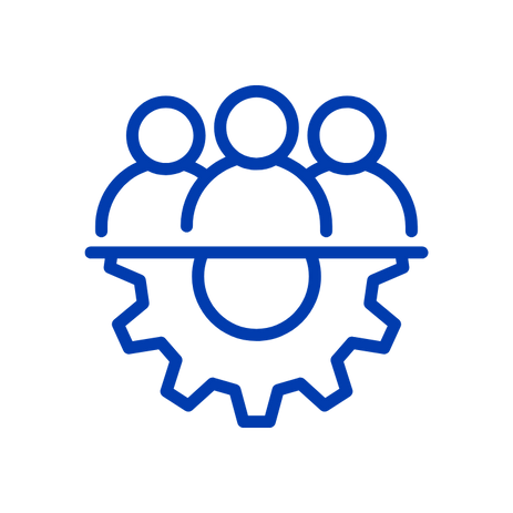 People-Icon in hellerem Blau